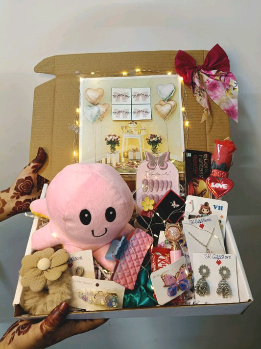 The Pink Octopus & Pearls Box🩷💙
