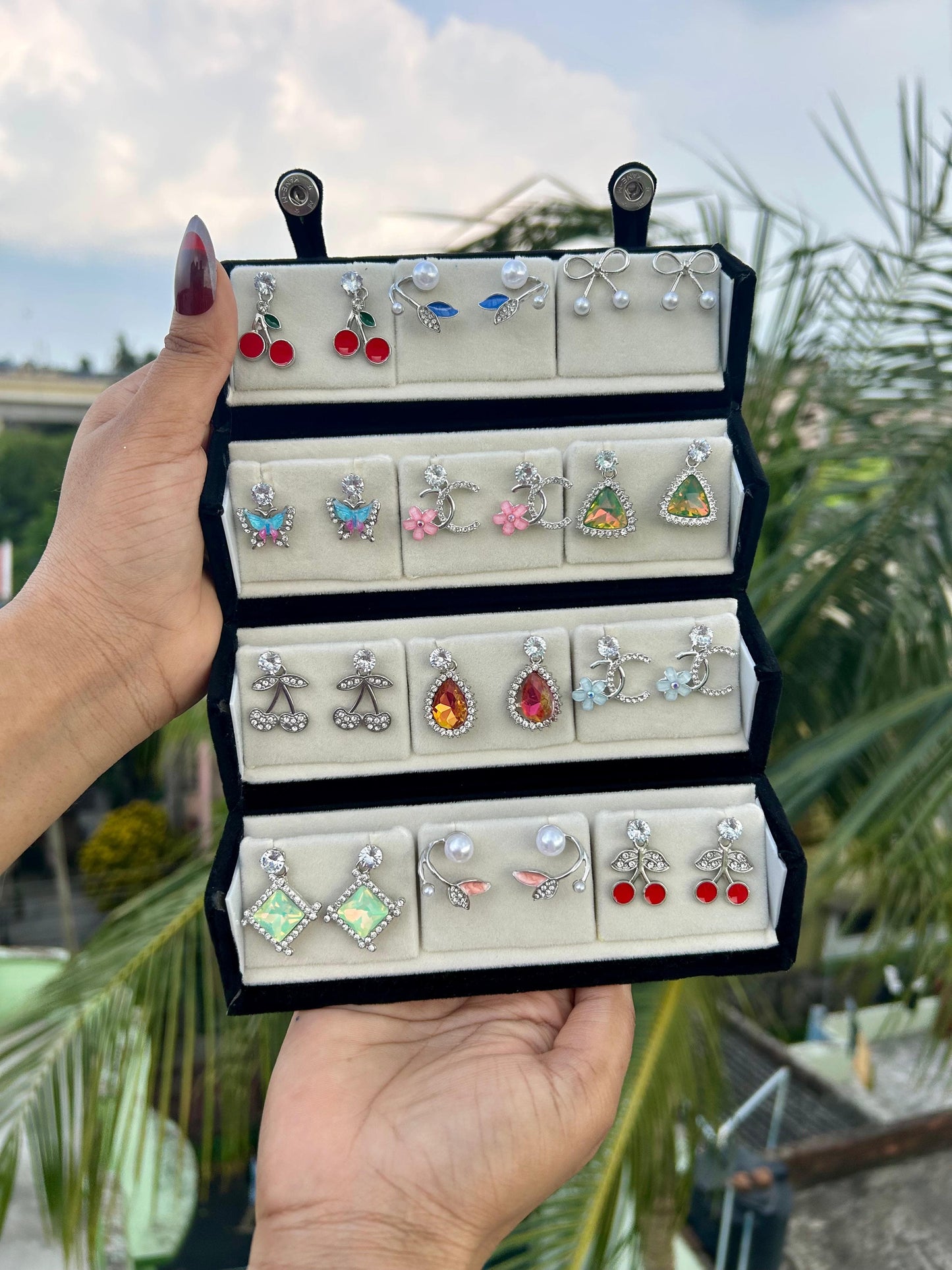 { Premium } 12 set stud for Girl  🩷✨🌸