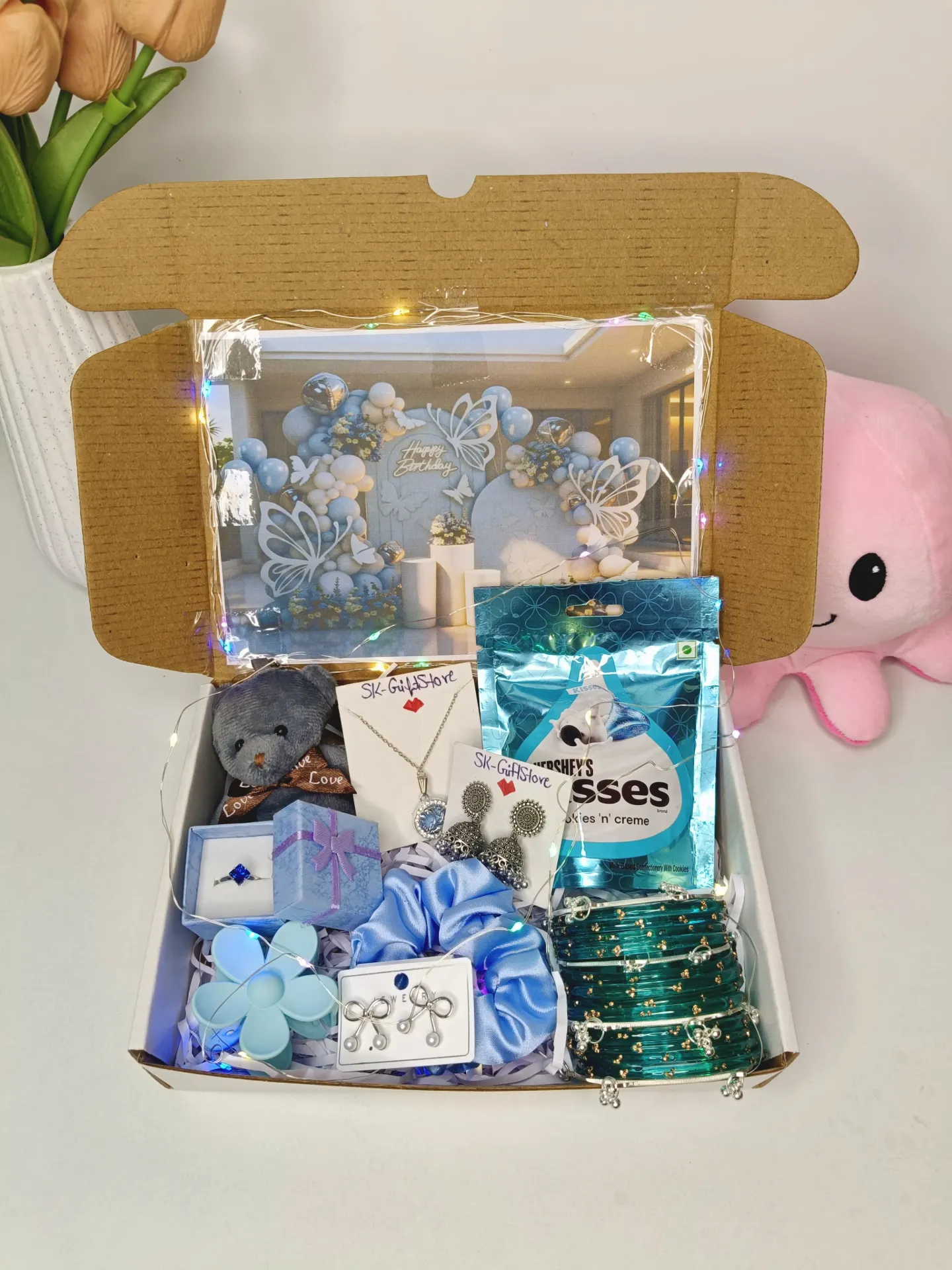 Blue theme hamper with Kashmiri Chudi 💙✨