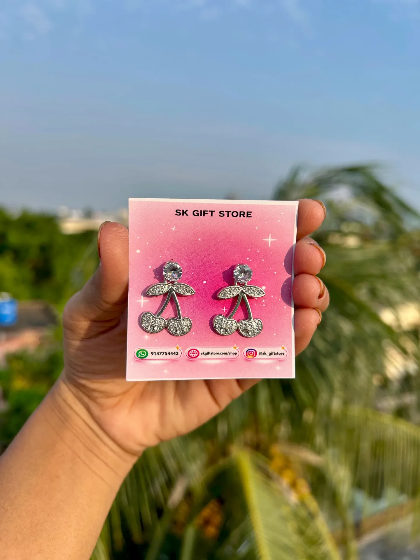 Cheery Drop Studs ✨🩷