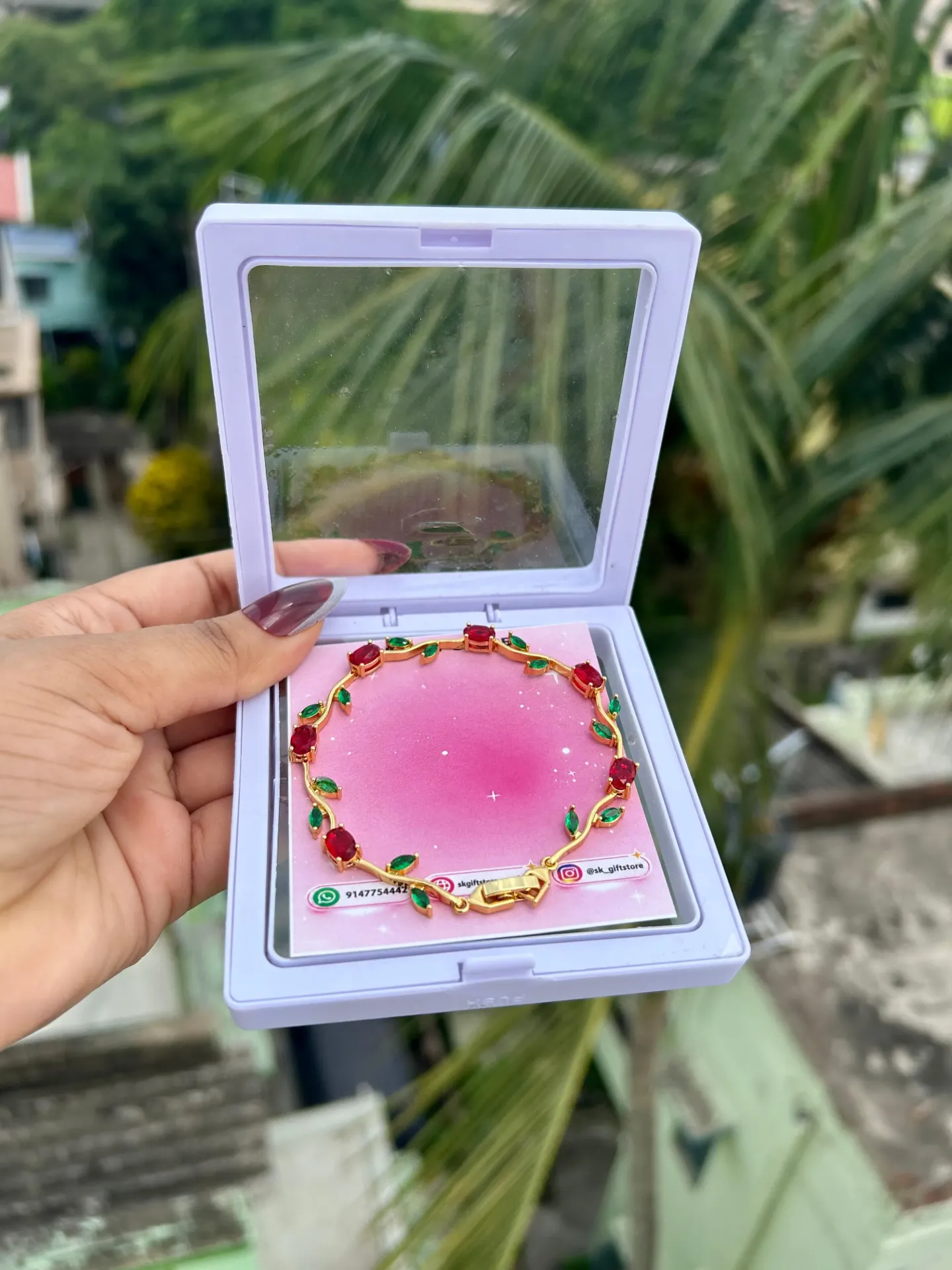 { Cherry } Tulip Bracelet 🍒🌸✨🪞